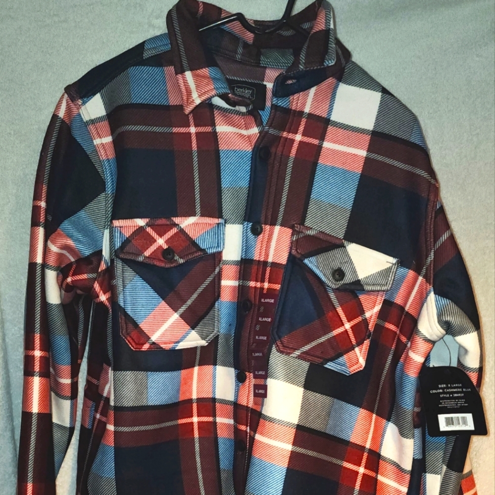 Berkley Jensen  Sherpa Bonded Fleece shirt jacket